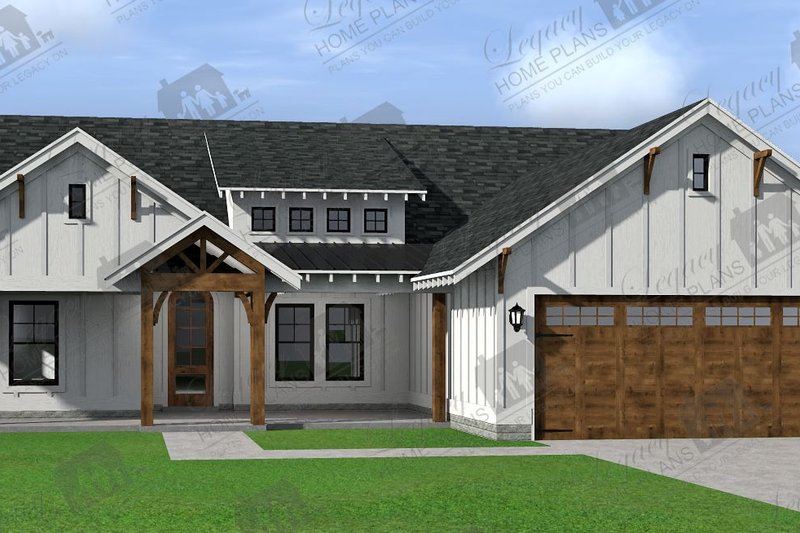 Architectural House Design - Exterior - Other Elevation for Craftsman House Plan #932-275 - 3 bed, 2 bath