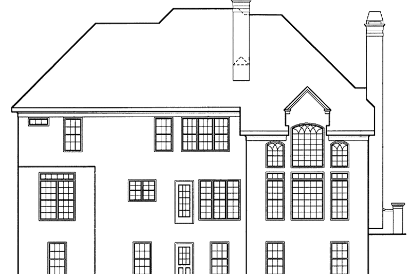 Home Plan - Exterior - Rear Elevation for Mediterranean House Plan #927-152 - 5 bed, 4.5 bath