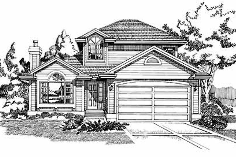 House Blueprint - Traditional Exterior - Front Elevation Plan #47-729