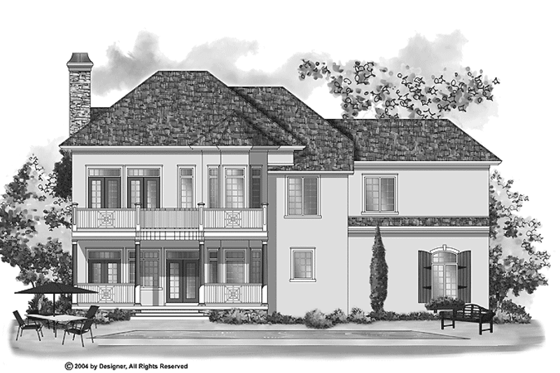 Home Plan - Exterior - Rear Elevation for Classical House Plan #930-251 - 4 bed, 2.5 bath