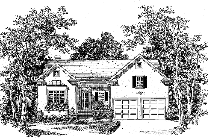 Dream House Plan - Ranch Exterior - Front Elevation Plan #453-213