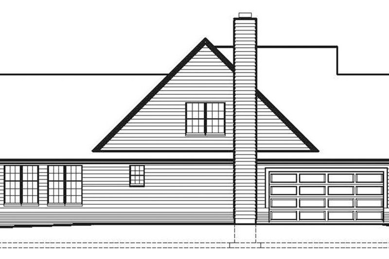 Dream House Plan - Exterior - Other Elevation 1 for Ranch House Plan #1051-11 - 3 bed, 2.5 bath