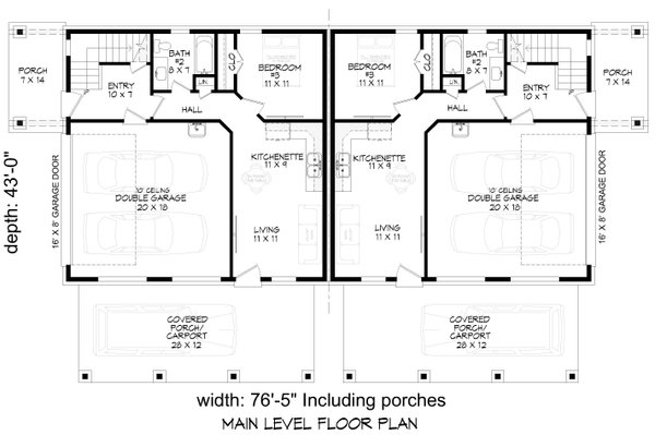 Dream House Plan - Contemporary Floor Plan - Main Floor Plan #932-1177