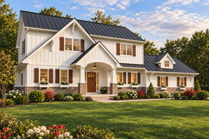 Dream House Plan - Exterior - Front Elevation for Farmhouse House Plan #928-442 - 3 bed, 2.5 bath