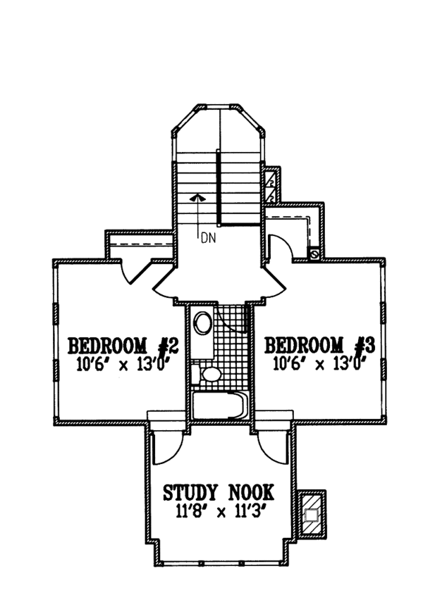 Home Plan - Country Floor Plan - Upper Floor Plan #953-111