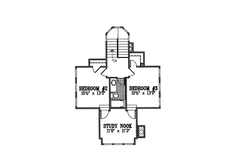 House Design - Floor Plan - Upper Floor for Country House Plan #953-111 - 3 bed, 2.5 bath