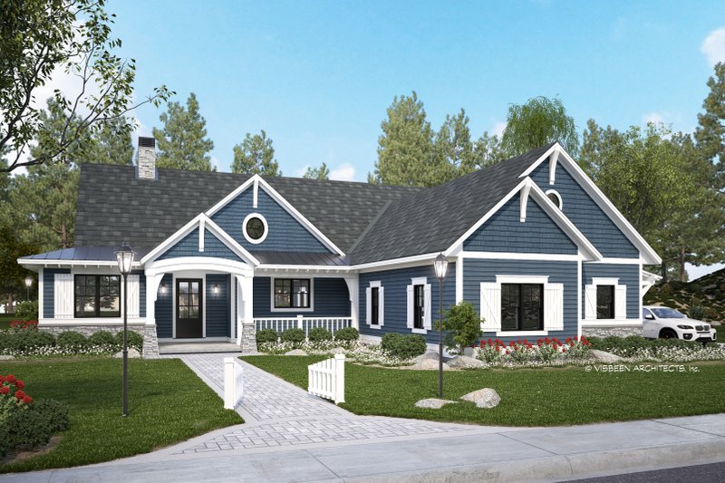 Dream House Plan - Ranch Exterior - Front Elevation Plan #928-358