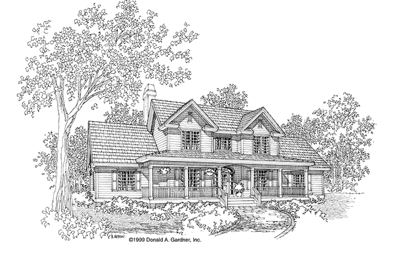 Dream House Plan - Country Exterior - Front Elevation Plan #929-430