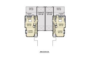 Floor Plan - Main Floor for Farmhouse House Plan #1070-96 - 6 bed, 5 bath