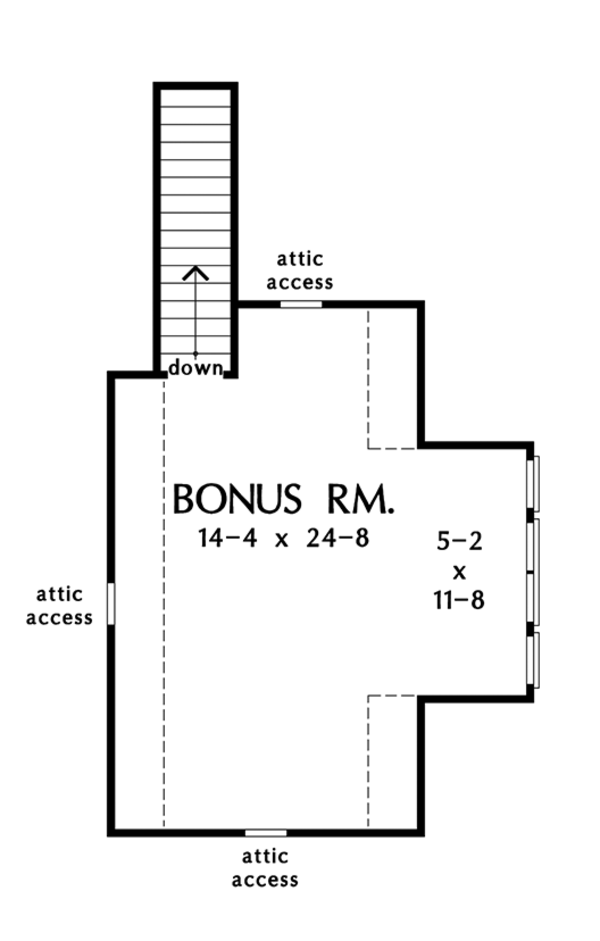 Craftsman Floor Plan - Upper Floor Plan #929-999