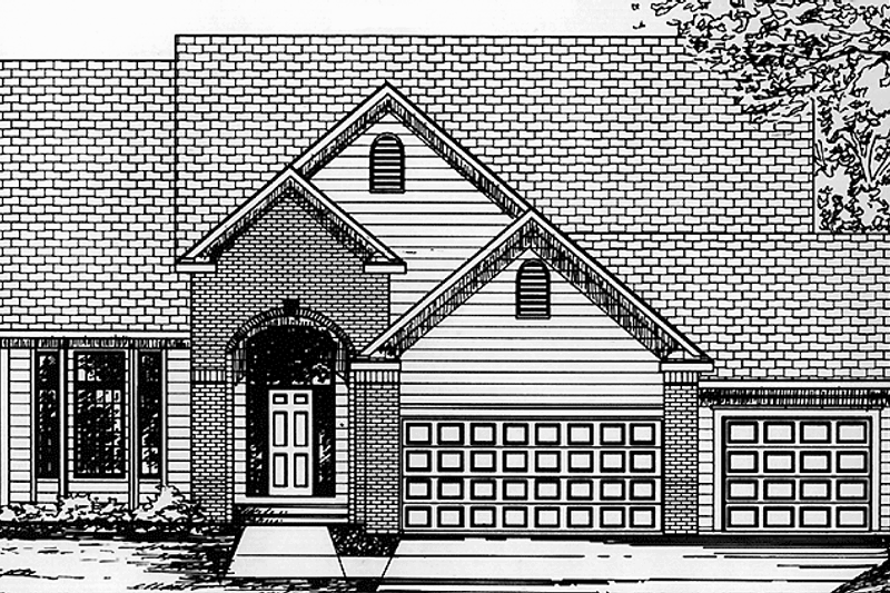 Home Plan - Traditional Exterior - Front Elevation Plan #320-1459