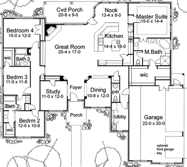 Dream House Plan - European Floor Plan - Main Floor Plan #120-228