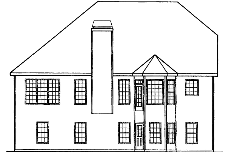 Home Plan - Exterior - Rear Elevation for Country House Plan #927-650 - 3 bed, 2.5 bath