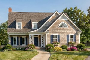 Architectural House Design - Colonial Photo Plan #137-317