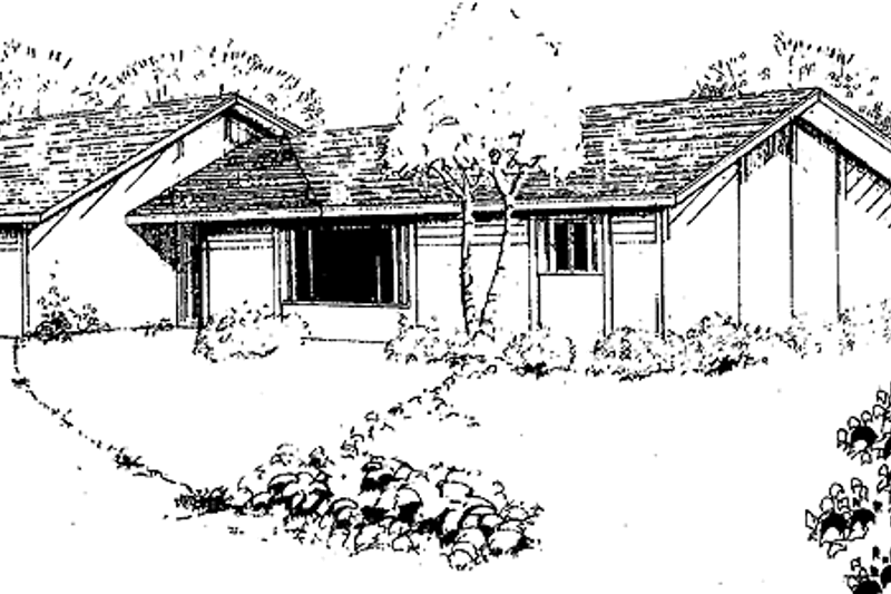 Dream House Plan - Ranch Exterior - Front Elevation Plan #60-850