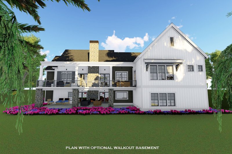Architectural House Design - Exterior - Rear Elevation 2 for Farmhouse House Plan #1069-4 - 3 bed, 3 bath