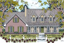 Architectural House Design - Country Exterior - Front Elevation Plan #42-344