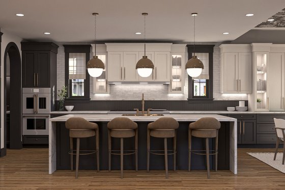 Interior - Kitchen for Colonial House Plan #455-388 - 5 bed, 4.5 bath