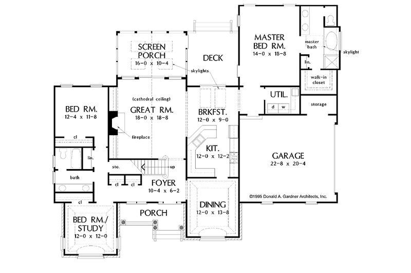 Home Plan - Floor Plan - Main Floor for Traditional House Plan #929-379 - 3 bed, 2 bath