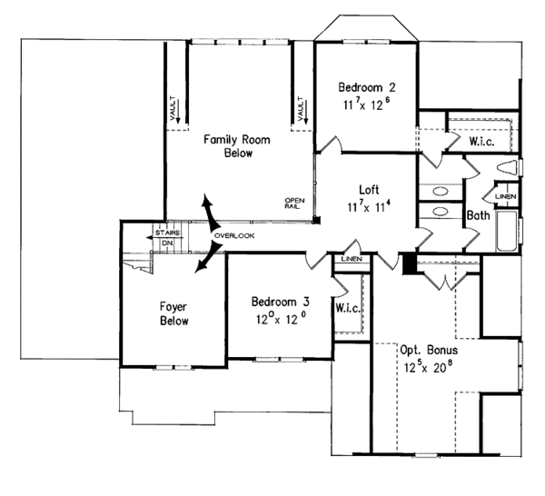 Dream House Plan - Country Floor Plan - Upper Floor Plan #927-695