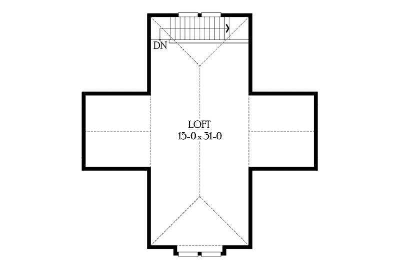 Dream House Plan - Floor Plan - Upper Floor for Craftsman House Plan #132-285, 0 bath