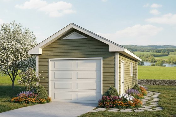 Exterior - Front Elevation for Traditional House Plan #22-415, 0 bath