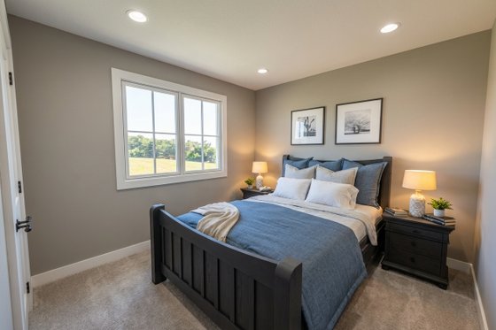 Interior - Bedroom 1 for Farmhouse House Plan #51-1526 - 4 bed, 2.5 bath