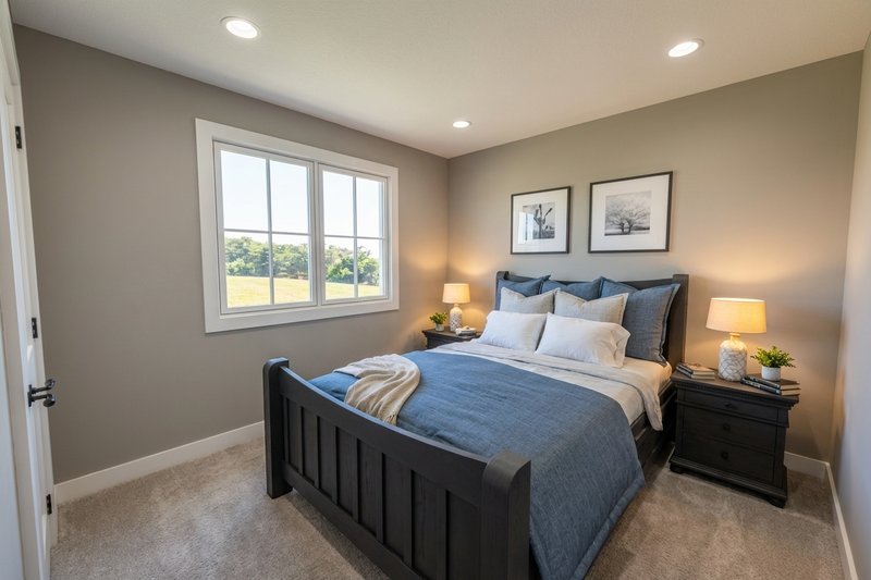Architectural House Design - Interior - Bedroom 1 for Farmhouse House Plan #51-1526 - 4 bed, 2.5 bath
