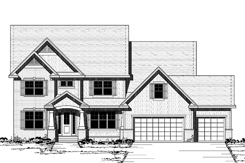 Home Plan - Exterior - Front Elevation 3 for Colonial House Plan #51-677 - 4 bed, 2.5 bath