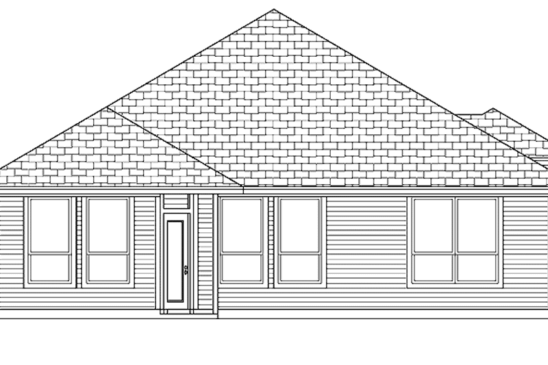 Home Plan - Exterior - Rear Elevation for Traditional House Plan #84-685 - 3 bed, 2 bath