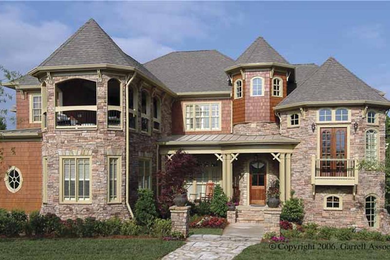 Architectural House Design - Victorian Exterior - Front Elevation Plan #54-268