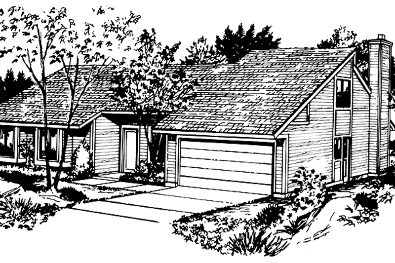 Dream House Plan - Contemporary Exterior - Front Elevation Plan #320-795