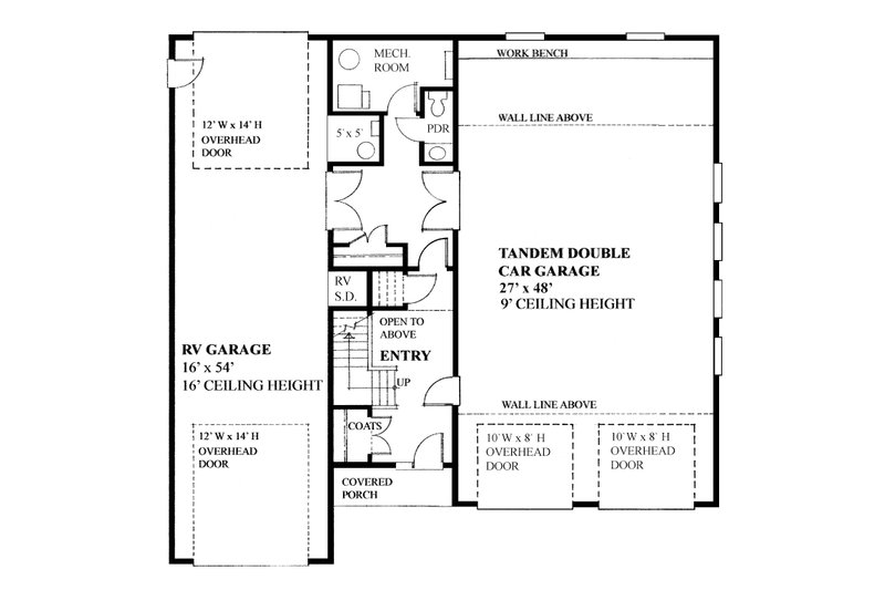 Home Plan - Floor Plan - Main Floor for Traditional House Plan #118-178 - 1 bed, 1.5 bath