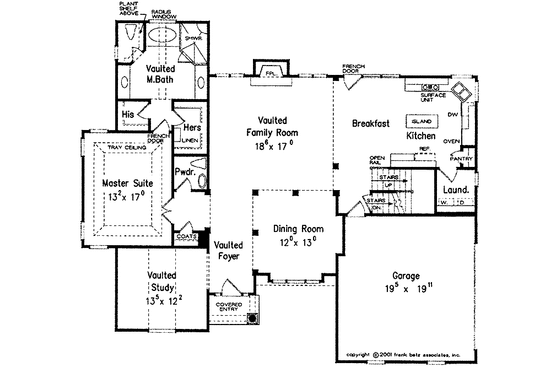 Floor Plan - Main Floor for Country House Plan #927-623 - 3 bed, 2.5 bath