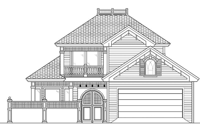 Dream House Plan - Exterior - Rear Elevation for Country House Plan #1017-17 - 3 bed, 3.5 bath