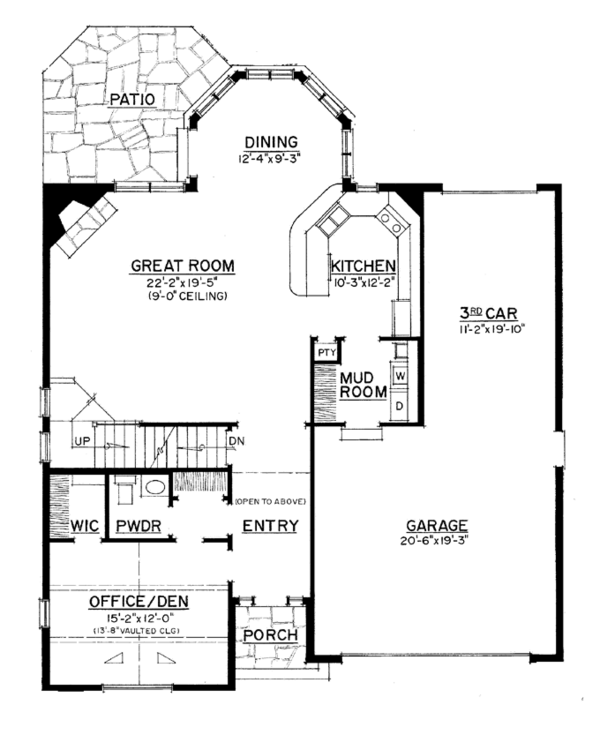 House Plan Design - European Floor Plan - Main Floor Plan #1016-106