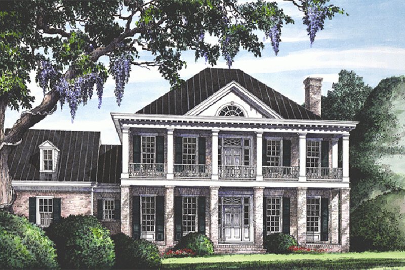 Home Plan - Exterior - Front Elevation 1 for Southern House Plan #137-147 - 3 bed, 2 bath
