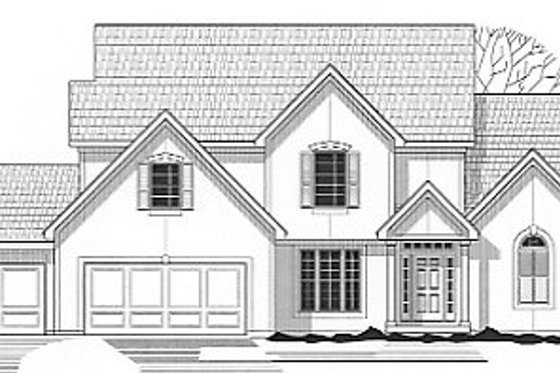 Exterior - Front Elevation for Traditional House Plan #67-409 - 3 bed, 2.5 bath