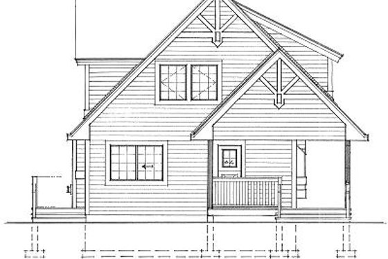 Exterior - Other Elevation for Cottage House Plan #118-111 - 2 bed, 2 bath