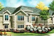 European Style House Plan - 5 Beds 4 Baths 3668 Sq/Ft Plan #308-203 
