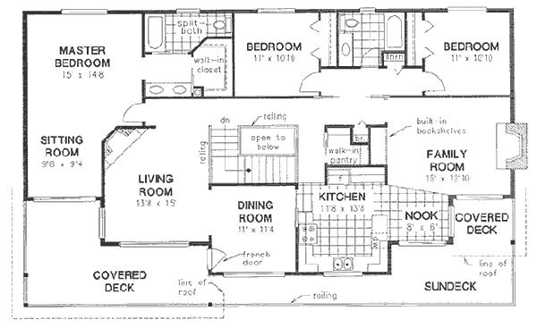 Traditional Floor Plan - Main Floor Plan #18-9008
