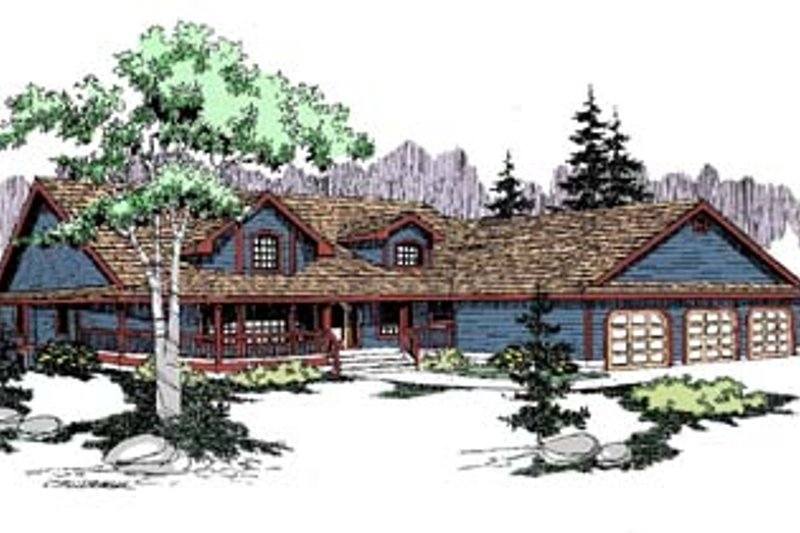 Traditional Style House Plan - 4 Beds 3 Baths 4617 Sq/Ft Plan #60-527