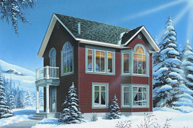 House Blueprint - Traditional Exterior - Front Elevation Plan #23-874