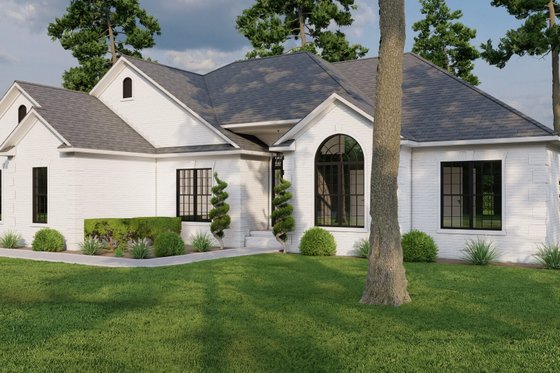 Exterior - Front Elevation 3 for Traditional House Plan #17-1040 - 4 bed, 3 bath
