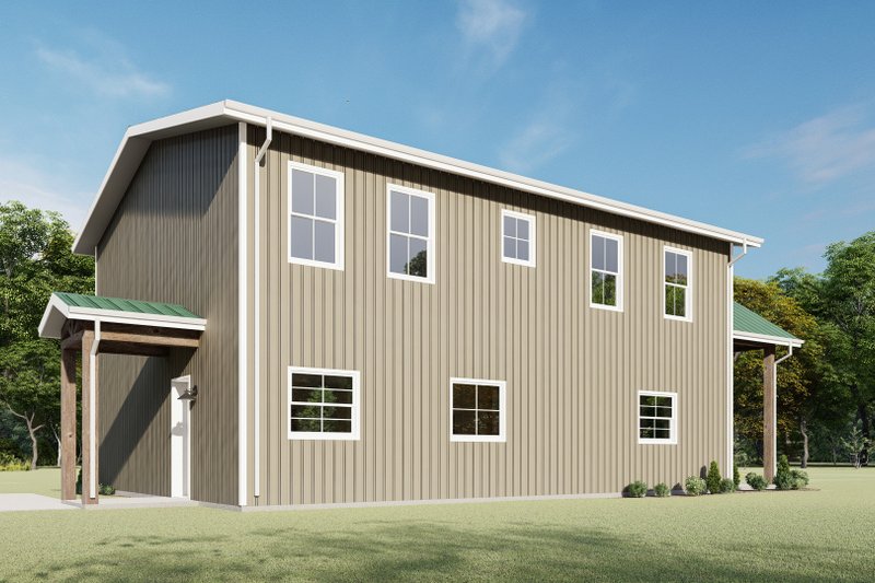 Dream House Plan - Exterior - Other Elevation 2 for Barndominium House Plan #1092-36 - 3 bed, 2.5 bath