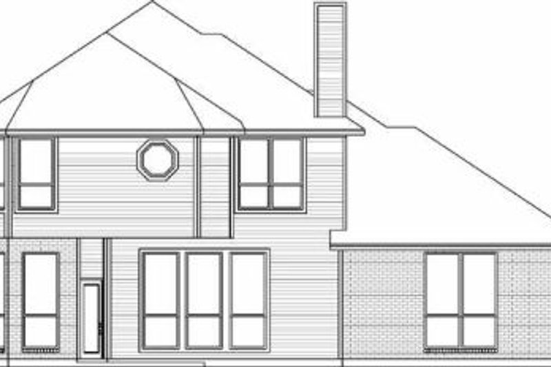 Home Plan - Exterior - Rear Elevation for Traditional House Plan #84-140 - 4 bed, 2.5 bath