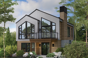 Contemporary Exterior - Front Elevation Plan #25-4932