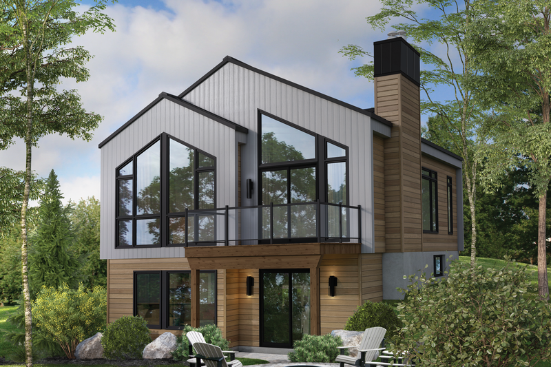 House Plan Design - Contemporary Exterior - Front Elevation Plan #25-4932