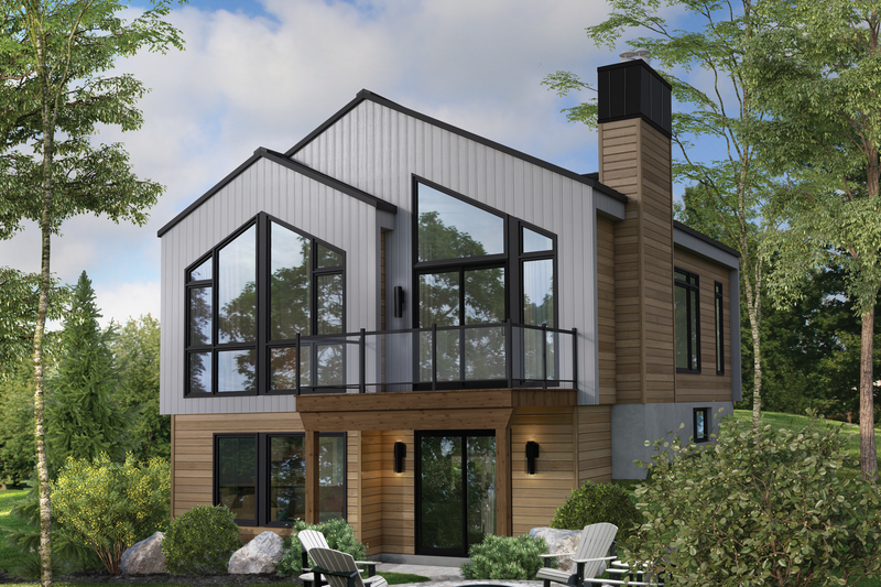 Architectural House Design - Contemporary Exterior - Front Elevation Plan #25-4932