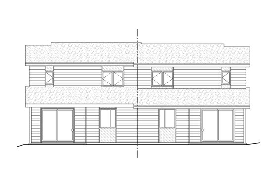 Exterior - Front Elevation 3 for Modern House Plan #124-1332 - 6 bed, 4.5 bath